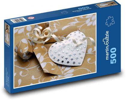 Heart as a Valentine´s Day Gift - Puzzle of 500 pieces, size 46x30 cm 