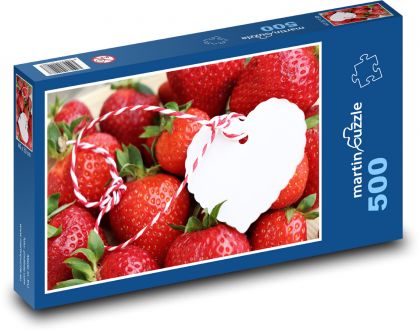 Jahody na Valentína - Puzzle 500 dielikov, rozmer 46x30 cm 