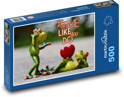 Zamilované žáby - puzzle 500 dílků