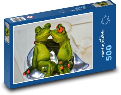 Zamilované žaby - Puzzle 500 dielikov, rozmer 46x30 cm 