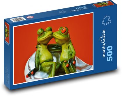 Žáby v objetí - puzzle 500 dílků