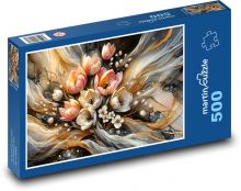 Zlatá kytice Puzzle 500 dílků - 46 x 30 cm