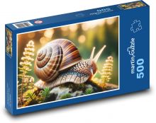 Slimák v lese Puzzle 500 dielikov - 46 x 30 cm 