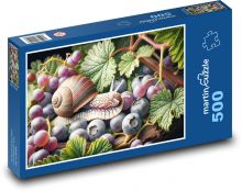 Slimák v čučoriedkach Puzzle 500 dielikov - 46 x 30 cm 