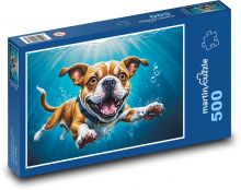 Podvodný pes Puzzle 500 dielikov - 46 x 30 cm