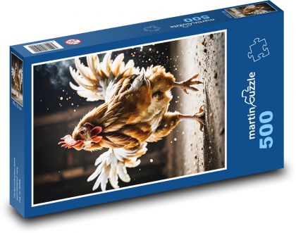 Kura - Puzzle 500 elementów, rozmiar 46x30 cm