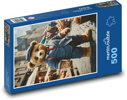 Medvídek na tržnici - puzzle 500 dílků