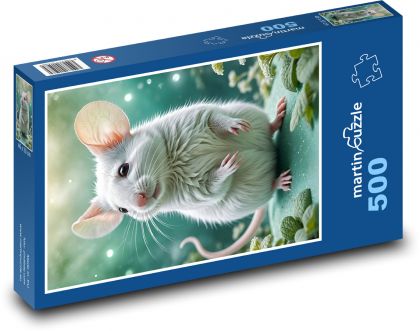 Býlá myška - Puzzle 500 dílků, rozměr 46x30 cm