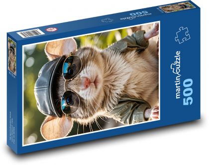 Maus in Gläsern - Puzzle - 500 Teile