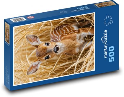 Srnka v obilí - puzzle 500 dílků