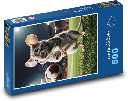 Draußen am Football-Feld. - Puzzle - 500 Teile