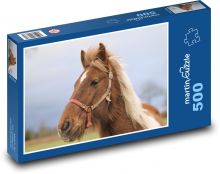 Brown horse Puzzle of 500 pieces - 46 x 30 cm 