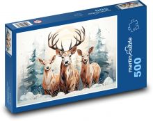 Deer with ropes Puzzle of 500 pieces - 46 x 30 cm