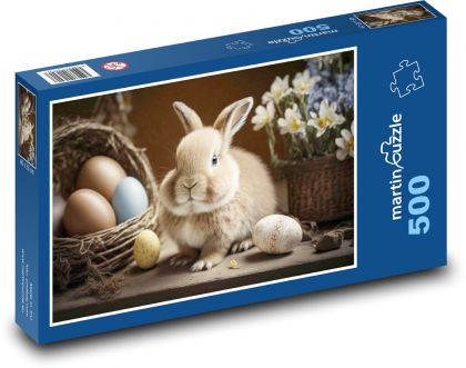 Osterei und Kaninchen - Puzzle - 500 Teile