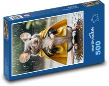Mysz w płaszczu przeciwdeszczowym Puzzle 500 elementów - 46x30 cm