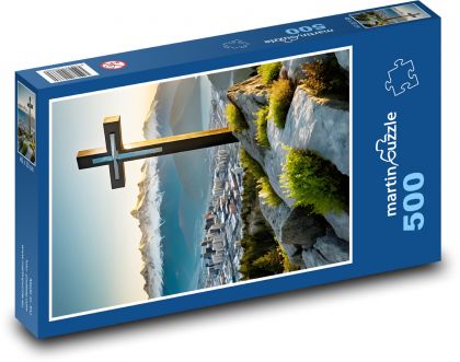 Kríž - kresťanstvo - Puzzle 500 dielikov, rozmer 46x30 cm 