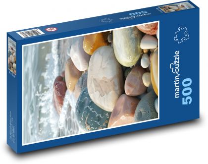Pebbles by the sea - Puzzle of 500 pieces, size 46x30 cm 