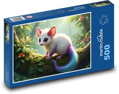 Colorful weasel - Puzzle of 500 pieces, size 46x30 cm 