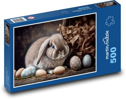 Easter Bunny - Puzzle of 500 pieces, size 46x30 cm 