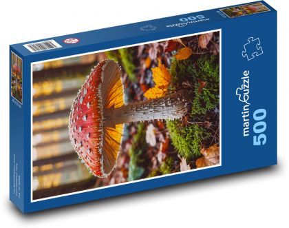 Jedovatá houba - Puzzle 500 dílků, rozměr 46x30 cm