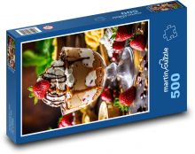 Ice cream with strawberries Puzzle of 500 pieces - 46 x 30 cm 