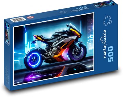 Motorka - puzzle 500 dílků