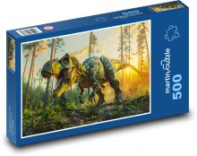 T rex dinosaurus Puzzle 500 - 46x30 cm