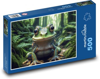 Frog - Puzzle of 500 pieces, size 46x30 cm 