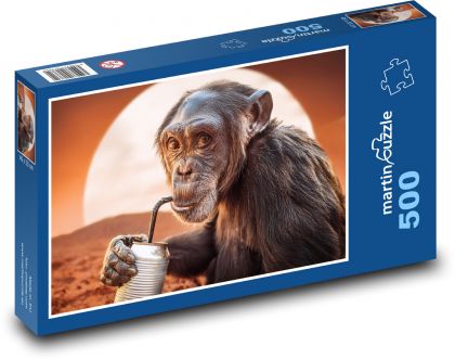 Schimpanse - Affe - Puzzle - 500 Teile