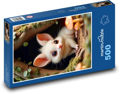 Mouse in hiding - Puzzle of 500 pieces, size 46x30 cm 