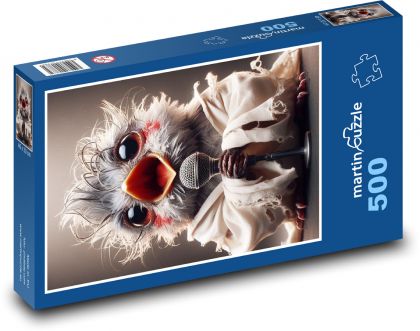 Ptak - śpiewak - Puzzle 500 elementów, rozmiar 46x30 cm