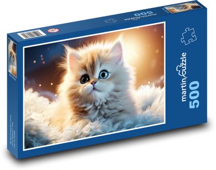 Cat  - Puzzle of 500 pieces, size 46x30 cm 