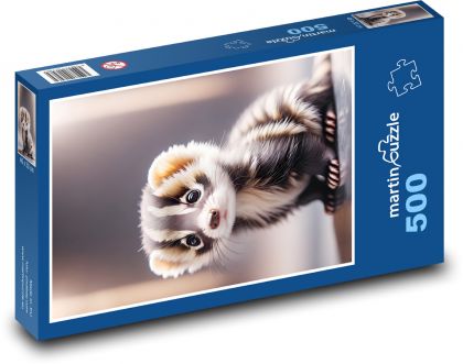 Veverička - fretka - Puzzle 500 dielikov, rozmer 46x30 cm 