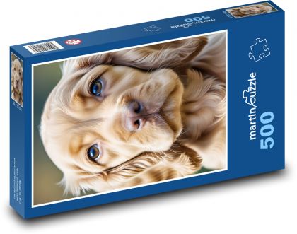 Dog - Cocker Spaniel - Puzzle of 500 pieces, size 46x30 cm 