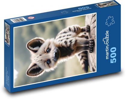 Hiena - pisklę - Puzzle 500 elementów, rozmiar 46x30 cm