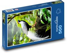 Strieborný bažant Puzzle 500 dielikov - 46 x 30 cm 