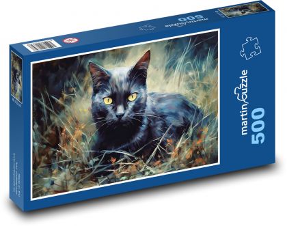Černá kočka - puzzle 500 dílků