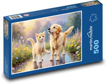 Hund und Katze - Puzzle - 500 Teile