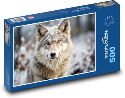 Snežný vlk - Puzzle 500 dielikov, rozmer 46x30 cm 