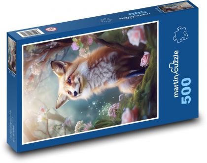 Lis - Puzzle 500 elementów, rozmiar 46x30 cm