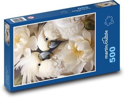 Papagei Kakadu. - Puzzle - 500 Teile