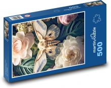 Schmetterling auf einer Blume Puzzle 500 Teile - 46 x 30 cm