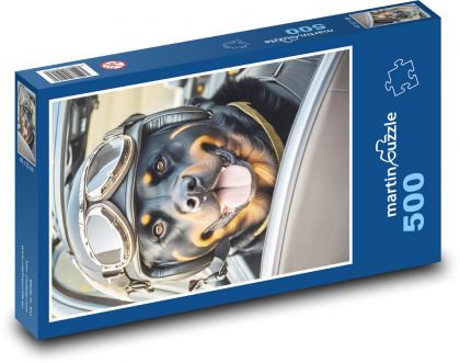 Pes - pilot - Puzzle 500 dielikov, rozmer 46x30 cm 