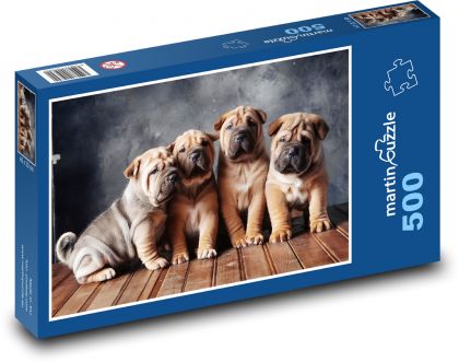 Hunde - Welpen - Puzzle - 500 Teile