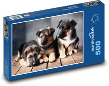 German Shepherd - Puppies Puzzle of 500 pieces - 46 x 30 cm