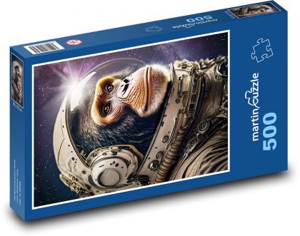 Opice kosmonaut - puzzle 500 dílků