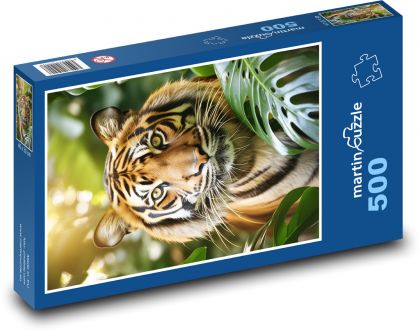Fantasy Tiger - Puzzle of 500 pieces, size 46x30 cm 