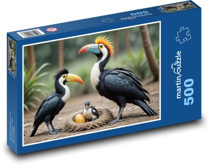 Mazacia rodina - Puzzle 500 dielikov, rozmer 46x30 cm 
