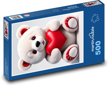 Valentinstag Teddybär - Puzzle - 500 Teile