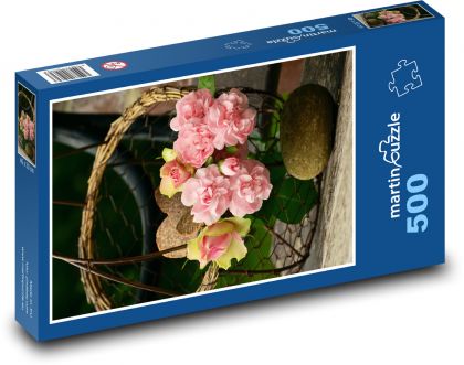 Bukiet walentynkowy - Puzzle 500 elementów, rozmiar 46x30 cm